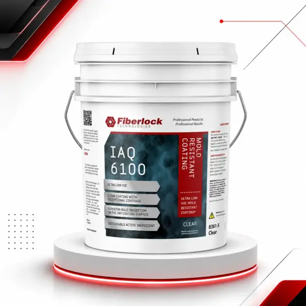 Fiberlock 8361 Clear IAQ 6100 Mold Resistant Coating – 5 Gallon