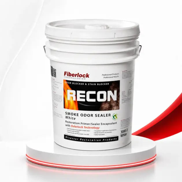 Fiberlock 3090 White Recon Smoke & Odor Sealer with OdorLock – 5 Gallon