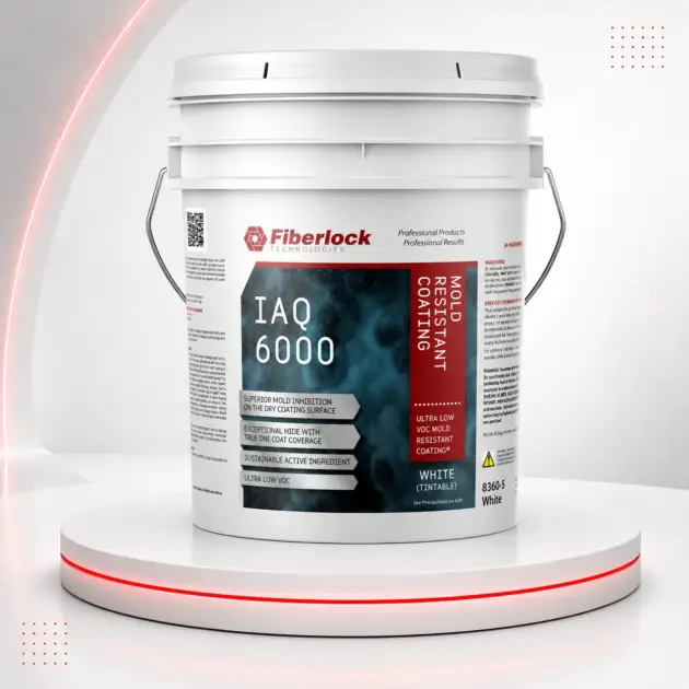 Fiberlock 8360 White IAQ 6000 Mold Resistant Coating – 5 Gallon