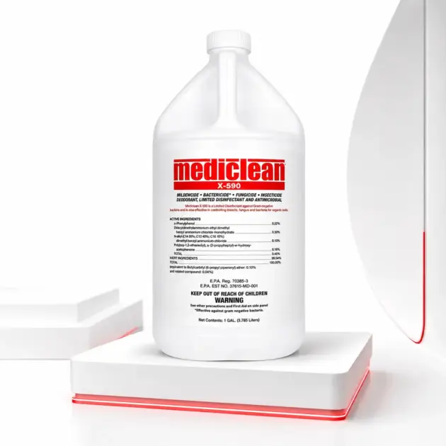 MediClean X-590 Institutional Spray Plus Disinfectant – RTU 1 Gallon